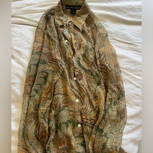 Ralph Lauren Silk Floral Blouse